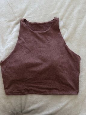Old Navy Mauve High Neck Cropped Tank
